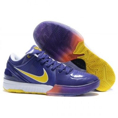 Nike Erkek Kobe 4 Mor / Metal Altın Basketbol Ayakkabısı Türkiye - 55QJC45W